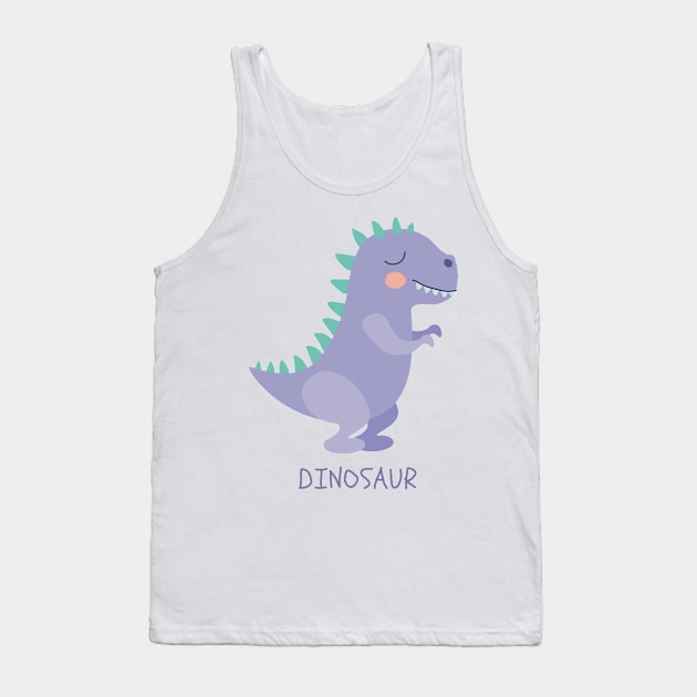 Dinosaurio Dino Dinosaur T-Rex Purple Morado Tank Top by Magic Store For You